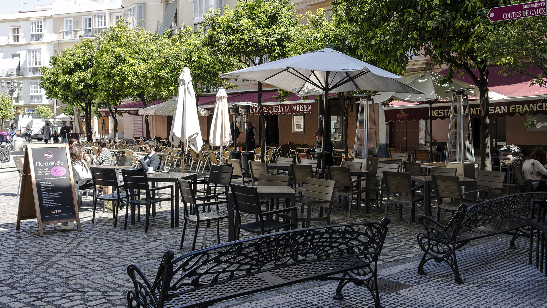Überall in der Altstadt con Cádiz finden sich verstecke, lauschige Plätze.