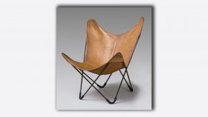 Der berühmte "Butterfly Chair" der Grupo Austral aus dem Jahre 1938 zu sehen im Design Museum Barcelona.