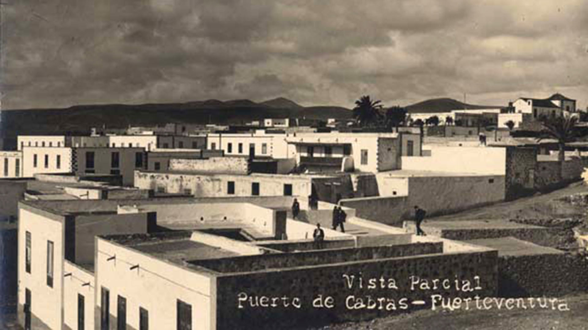Die Hauptstadt Fuerteventuras Puerto de Cabras, heute Puerto del Rosario, zu den Zeiten Unamunos. Nur einige hundert Einwohner.