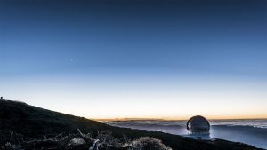 Roque de los Muchachos Observatorium bei Sonnenaufgang (Tim Oberstebrink)