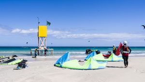 Rescue Point mit Pressluft für den Kite – das ist schon Luxus.