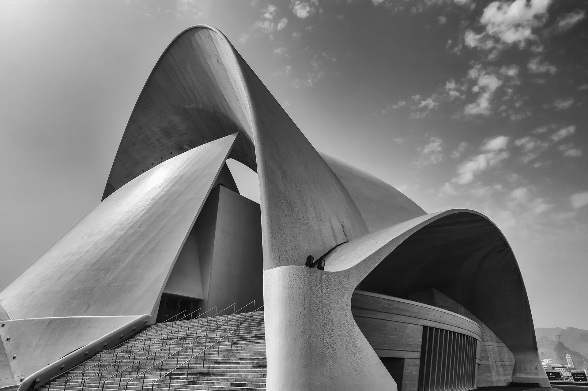 Das Auditorio de Tenerife in Santa Cruz, Teneriffa.