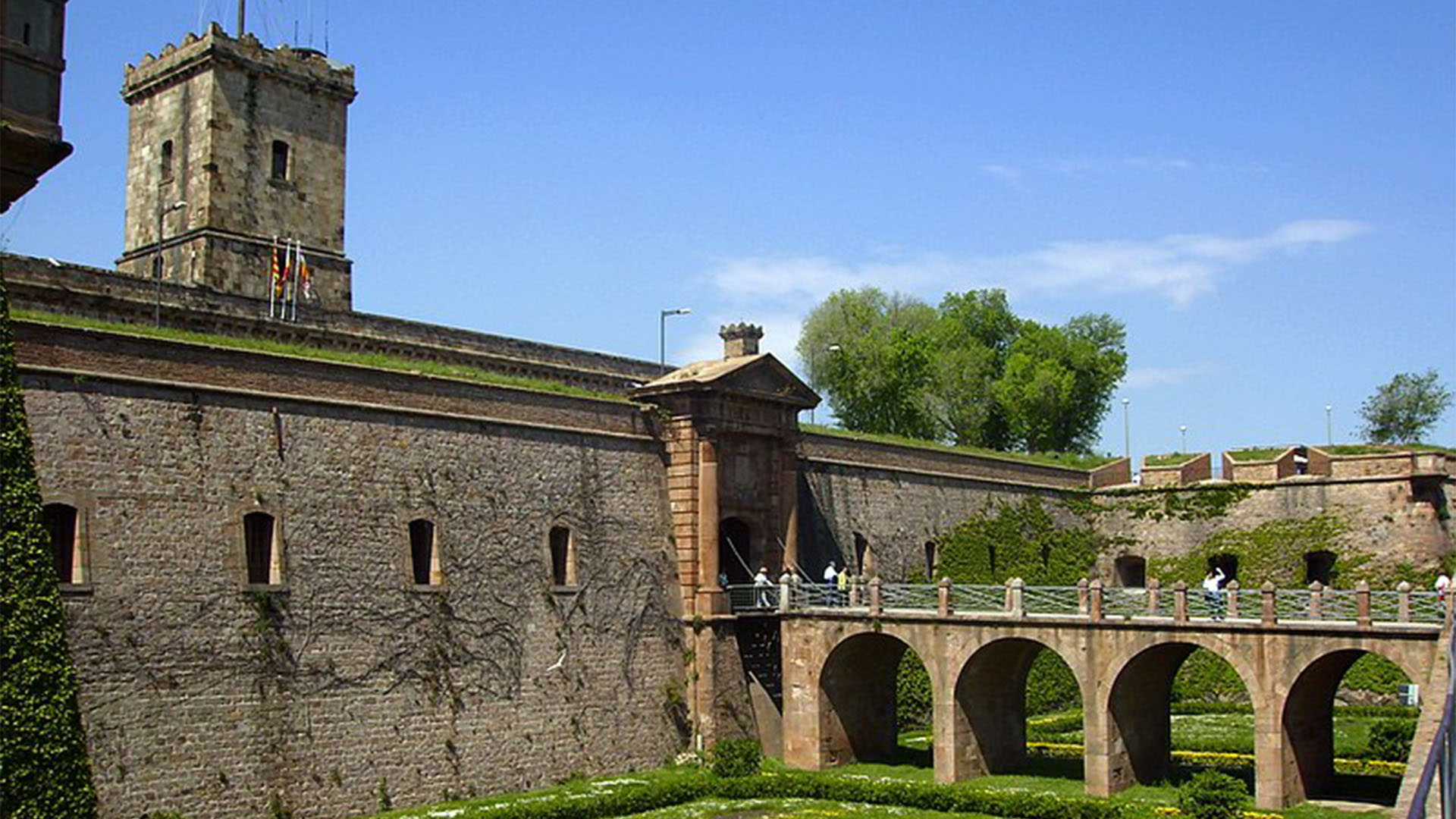 Das Castell de Montjuïc in Barcelona.