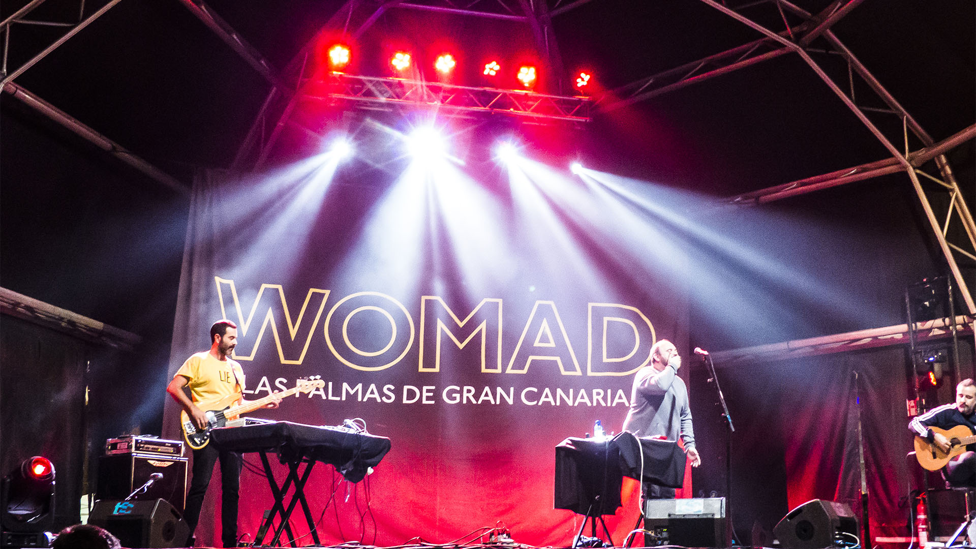 WOMAD Festival 2017 Las Palmas Gran Canaria. On stage: "Niño de Elche" (Francisco Contreras) – Flamenco aus Spanien als Cross over Projekt mit kritischen Texten.