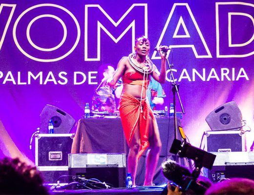 WOMAD Festival 2017 Las Palmas Gran Canaria. On stage: "Beating Heart Music" Electro Dance aus South Africa mit Performance von Lulu James Tansania / UK. Das Publikum bebt – zu recht.