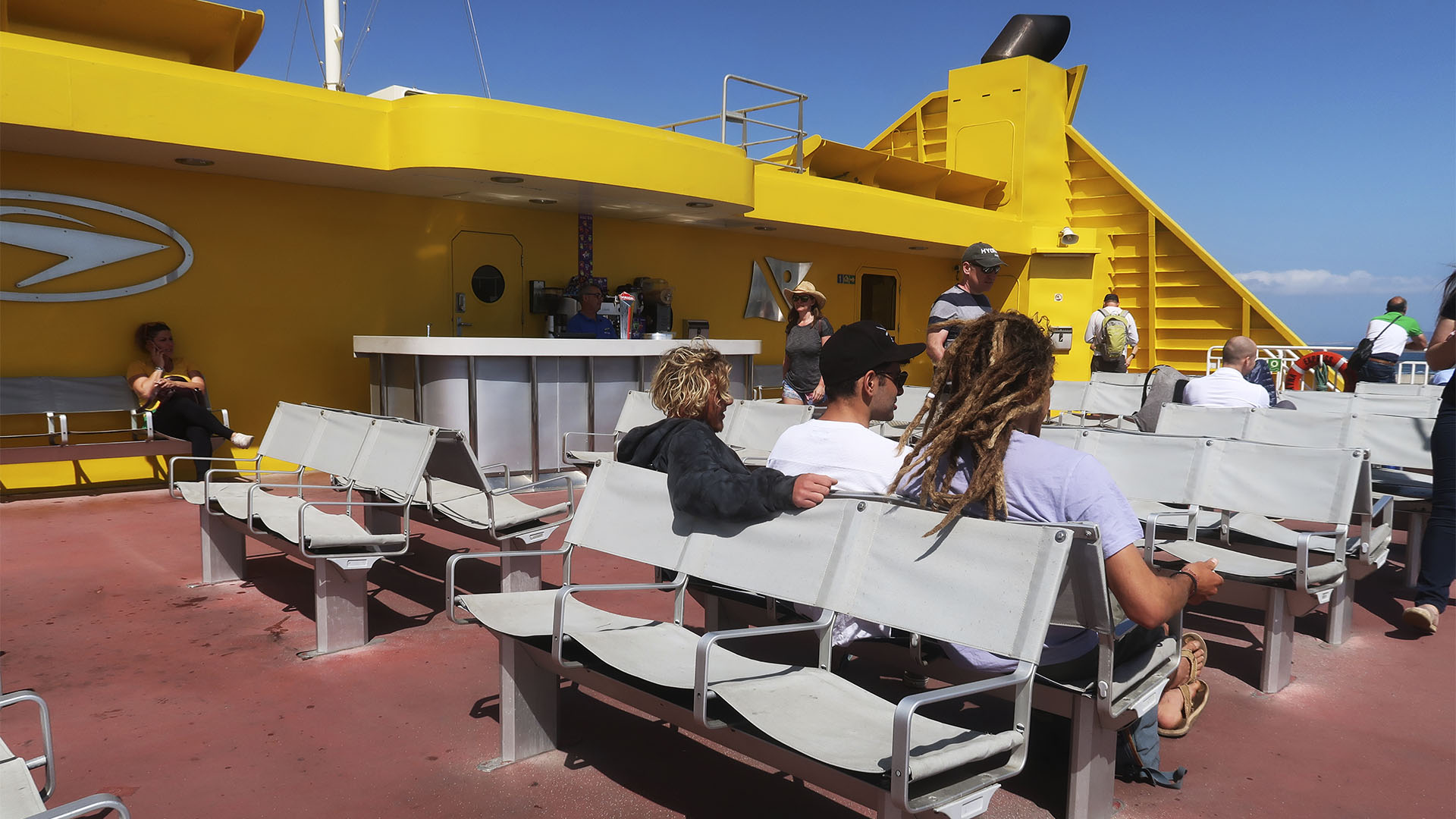 Reisen auf dem Bocayna Express von Fred. Olsen zwischen Fuerteventura und Lanzarote.