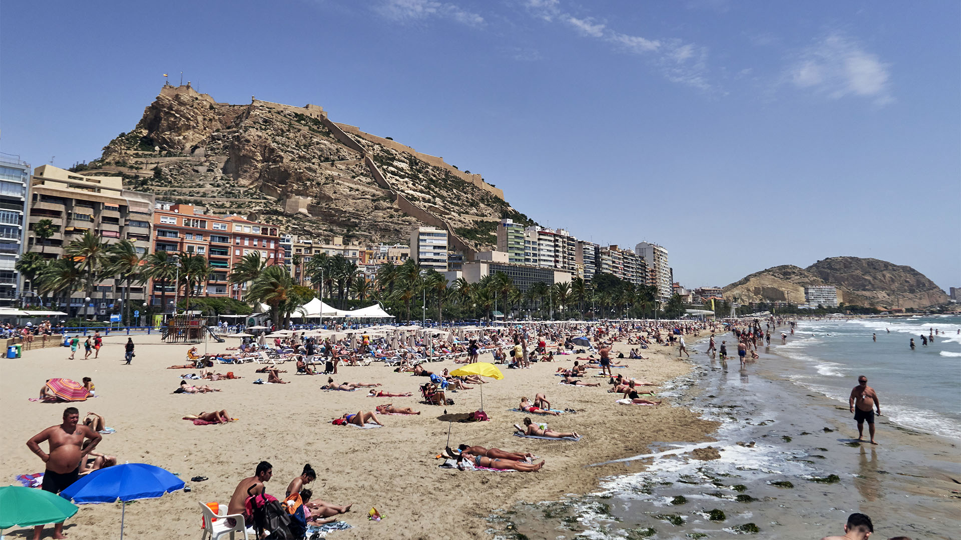 Alicante Spanien – Playa El Postiguet.