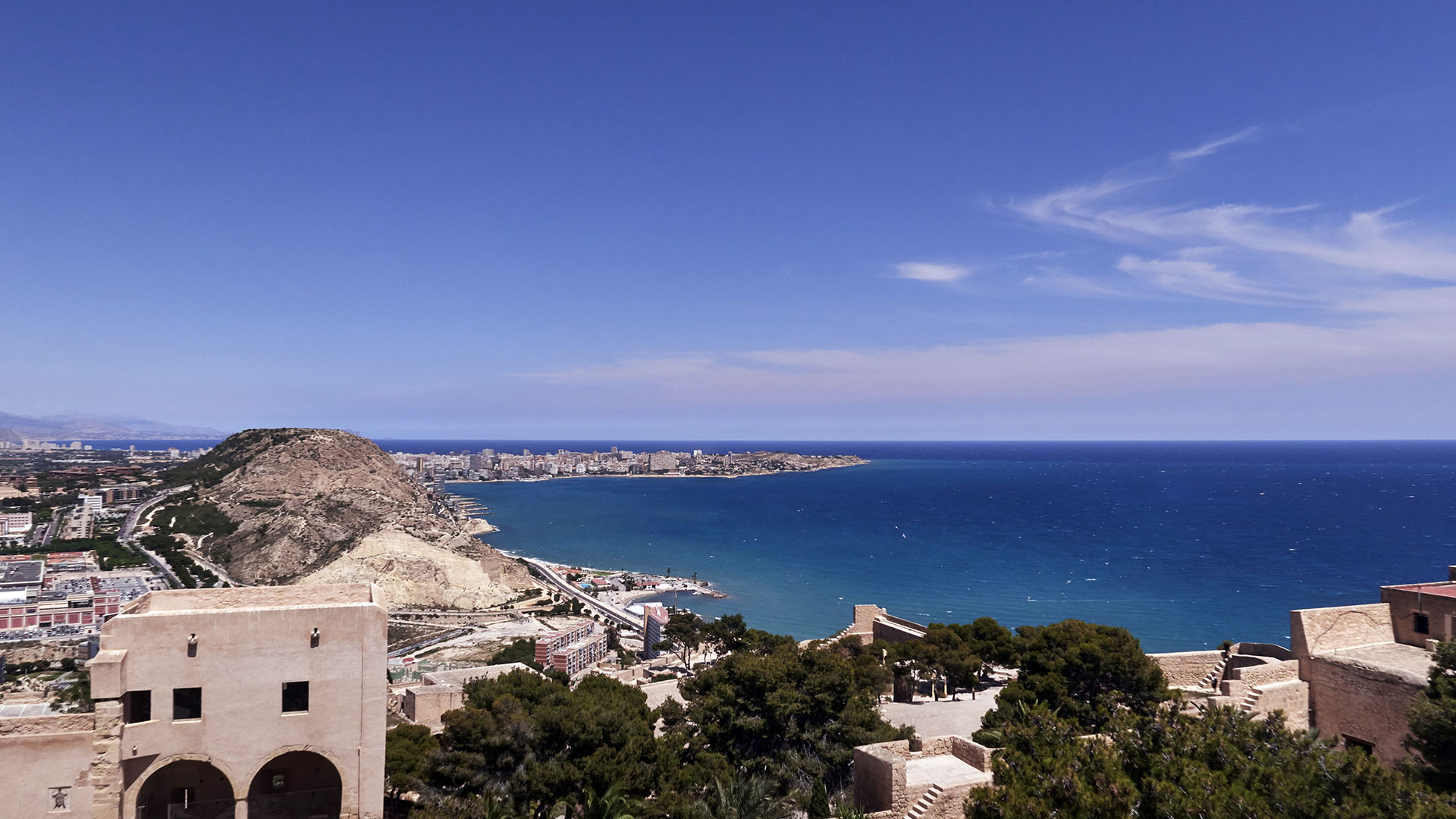 Alicante Spanien – Castell de Santa Bàrbara.