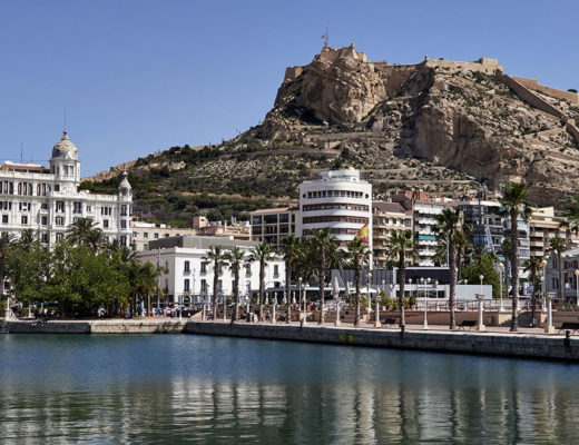 Alicante Spanien – Castell de Santa Bàrbara.