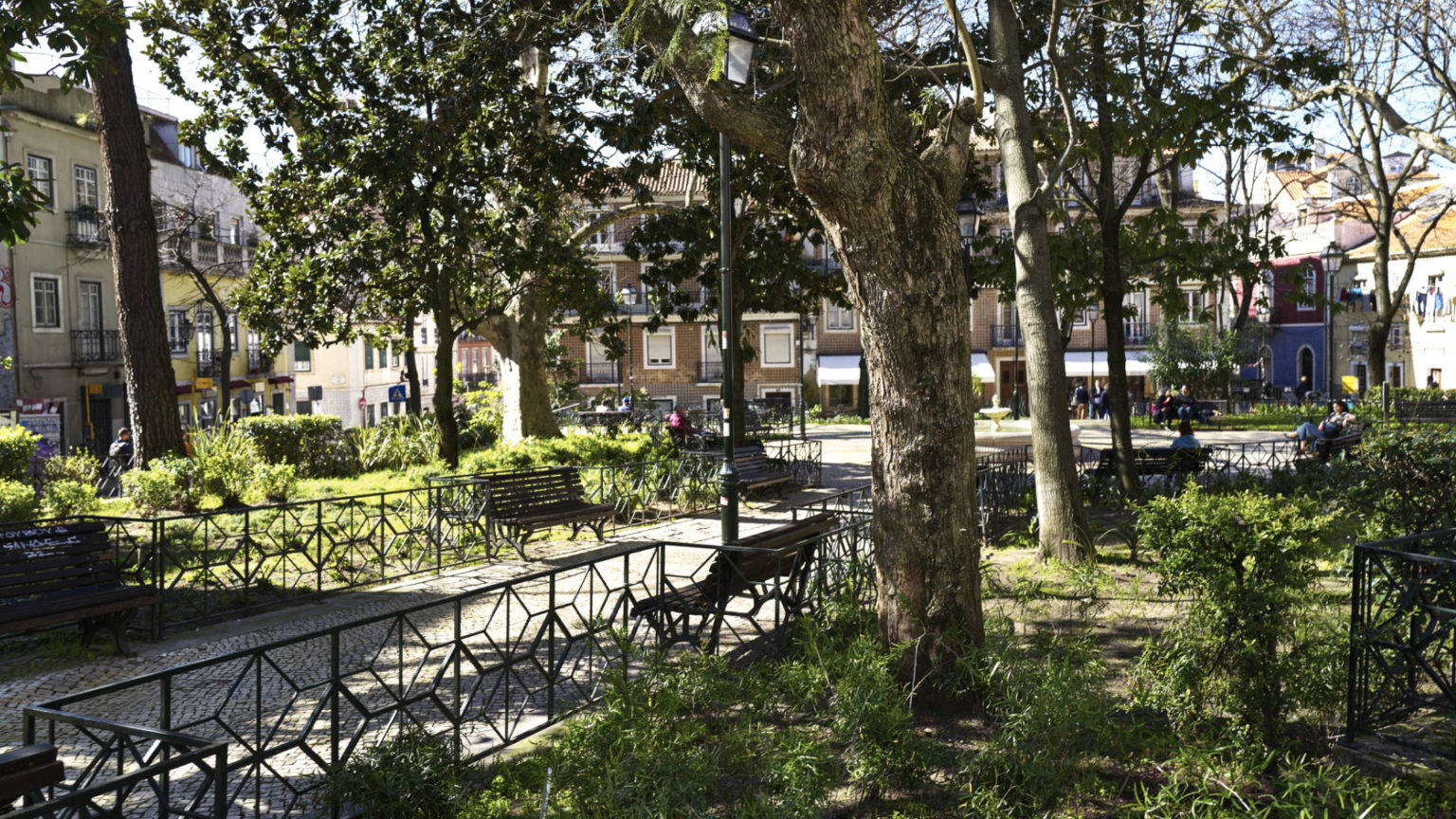 Jardim Fialho de Almeida in Lissabon.