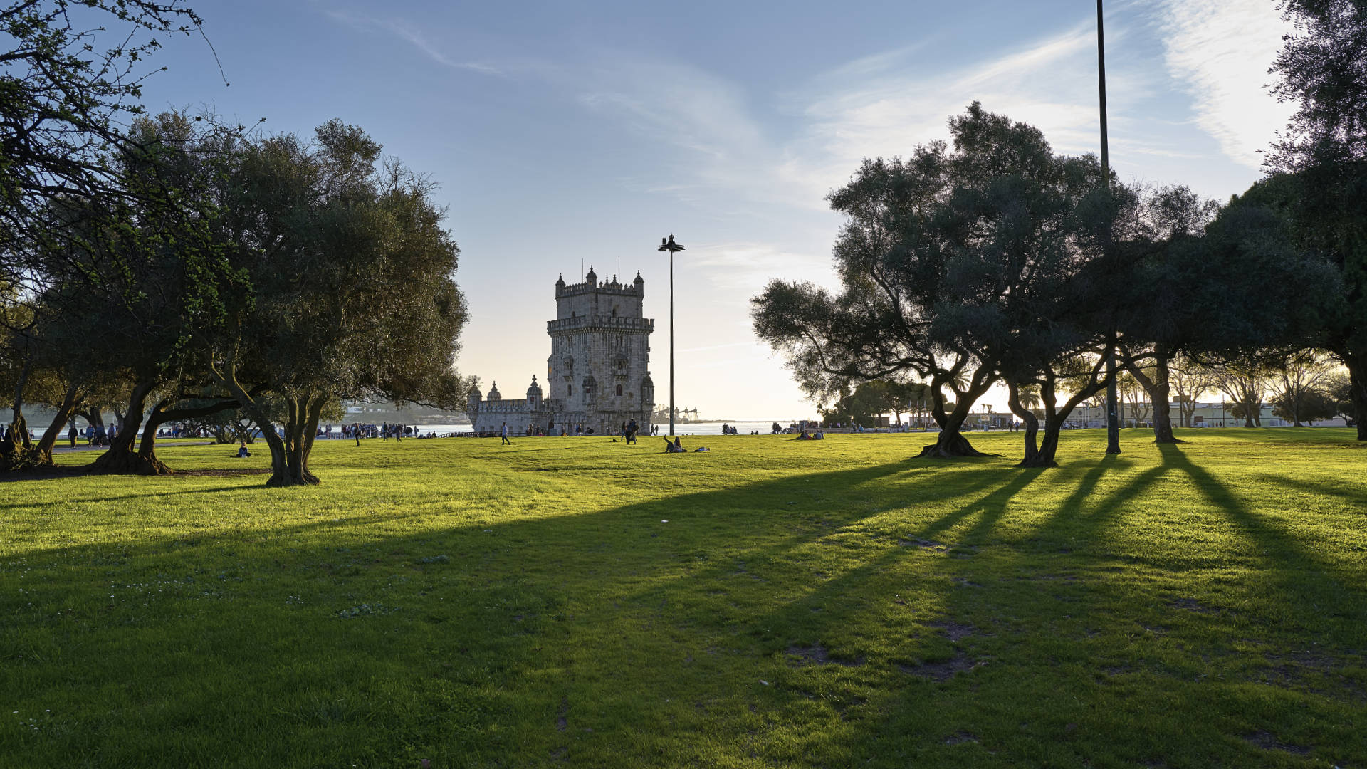 Jardim de Torre de Belém Lissabon.