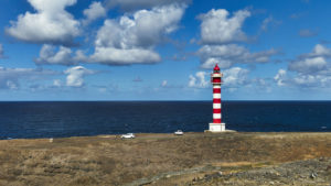 Der Leuchtturm Faro de Sardina auf Gran Canaria.