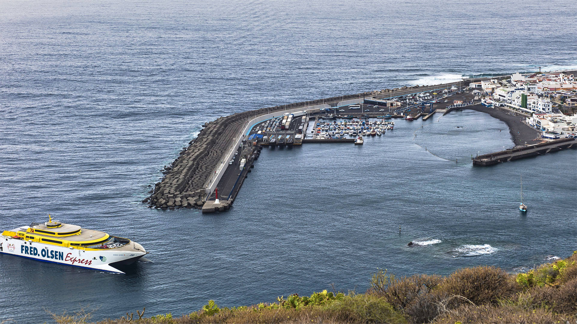 Der Hafen von Puerto de las Nieves Gran Canaria.