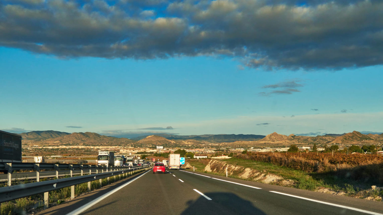 Mit dem Auto von Alicante nach Narbonne.