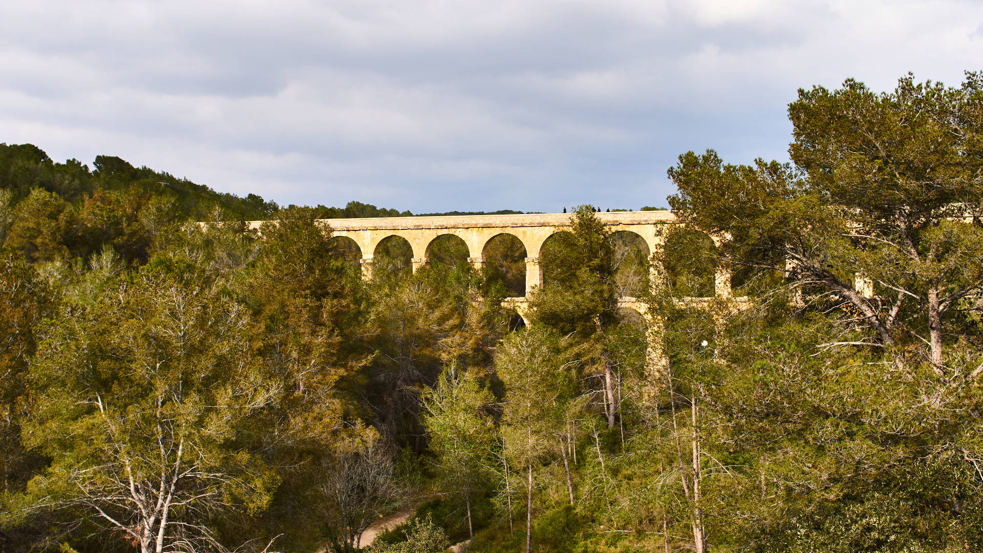Pont del Diable aka Aqüeducte de les Ferreres zwischen Barcelona und Valencia.