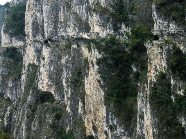 Die berühmt berüchtigte Ponale von Riva del Garda nach Pregasina.