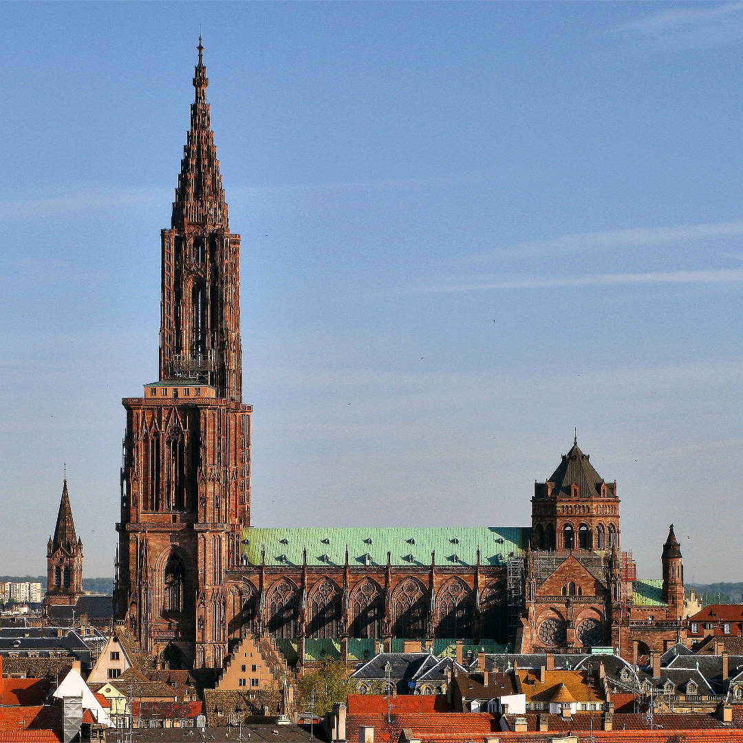 Das Straßburger Münster mit seinem imposanten Nordturm.