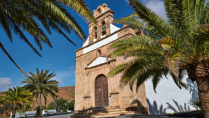 Iglesia de la Virgen de la Peña in Vega de Río Palmas Fuerteventura.