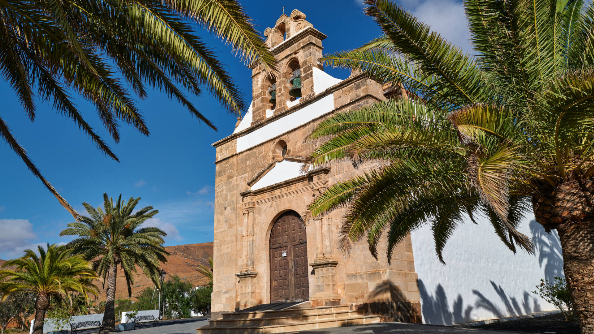 Iglesia de la Virgen de la Peña in Vega de Río Palmas Fuerteventura.