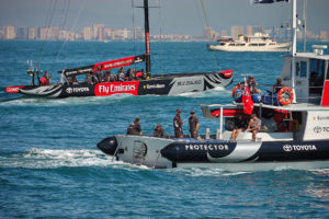 America’s Cup im Hafen am Hafen von Valencia.