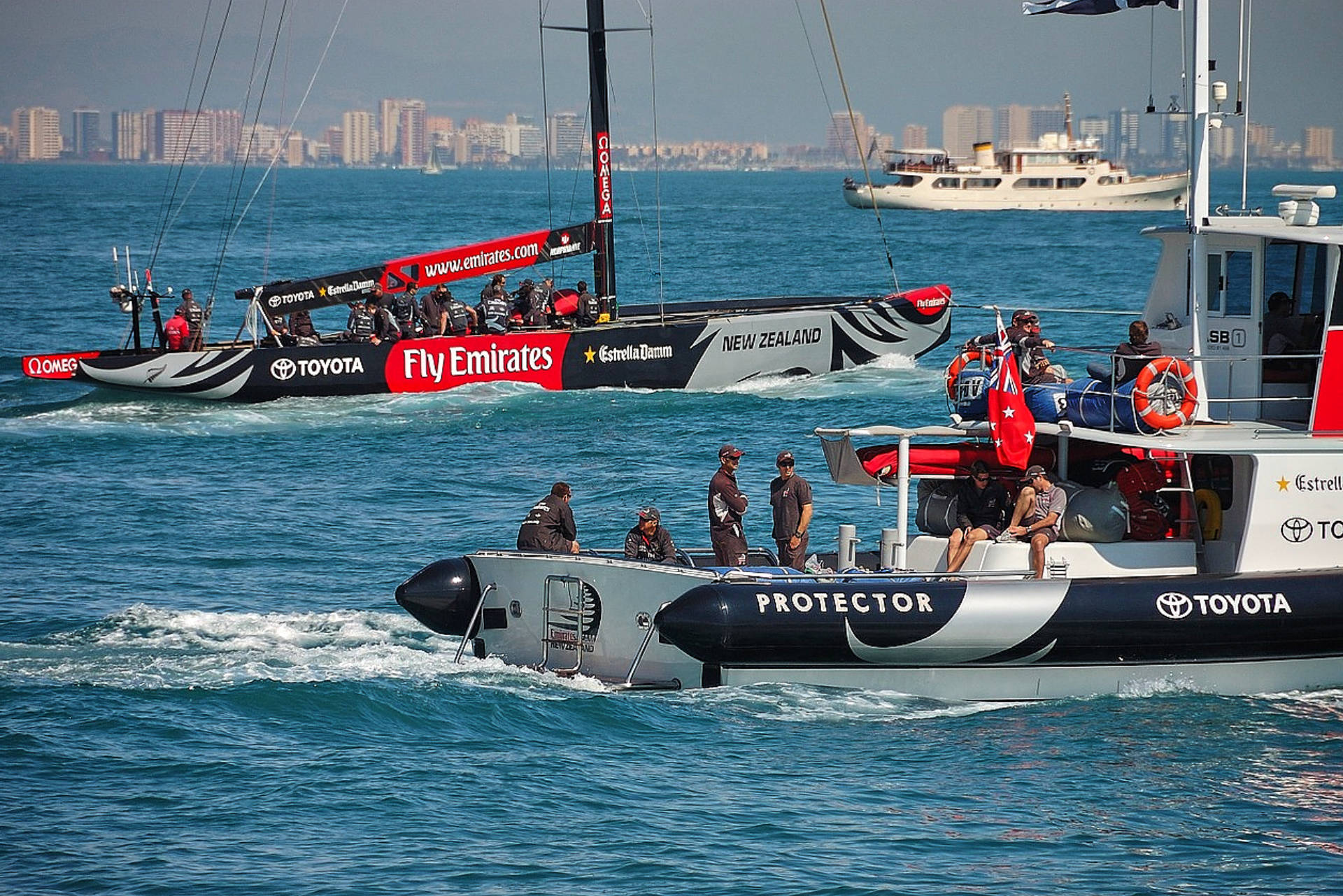 America’s Cup im Hafen am Hafen von Valencia.