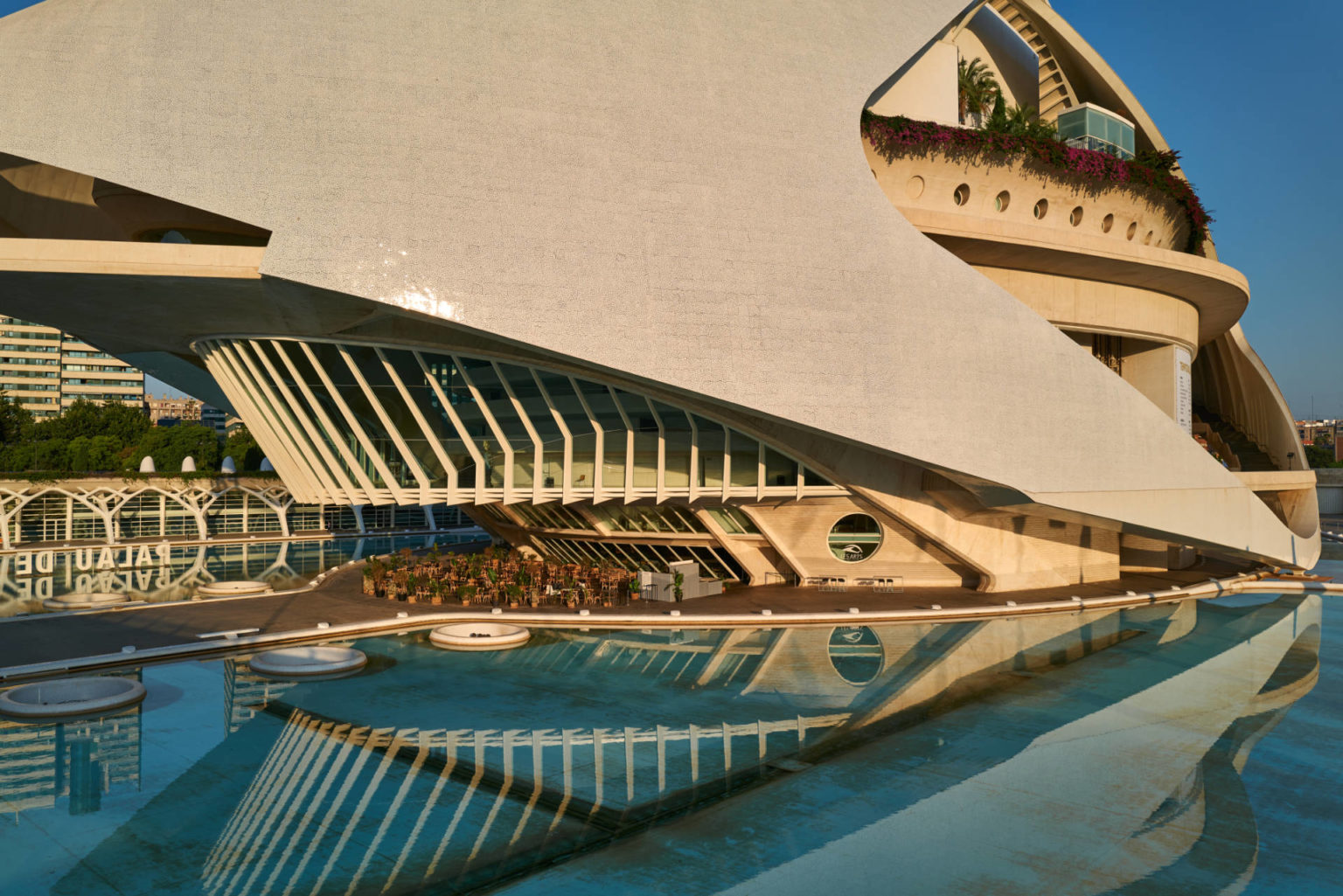 Palau de les Arts Reina Sofía in der Ciudad de las Artes y las Ciencias Valencia.