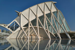 Museo de las Ciencias Príncipe Felipe – Walskelett in der Ciudad de las Artes y las Ciencias Valencia.