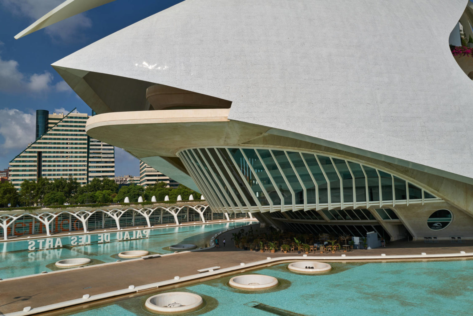 Palau de les Arts Reina Sofía in der Ciudad de las Artes y las Ciencias Valencia.