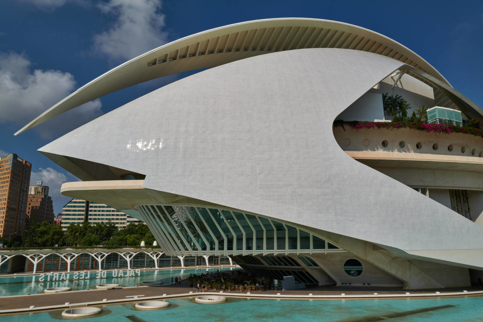 Palau de les Arts Reina Sofía in der Ciudad de las Artes y las Ciencias Valencia.