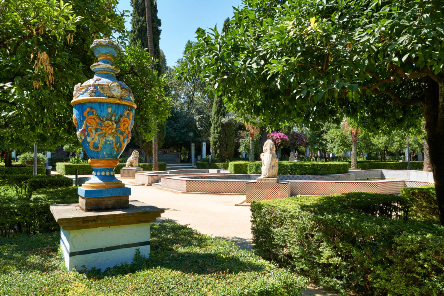 Jardín de los Leones – Parque de María Luisa Sevilla.