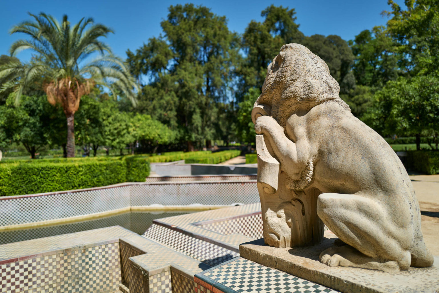 Jardín de los Leones – Parque de María Luisa Sevilla.