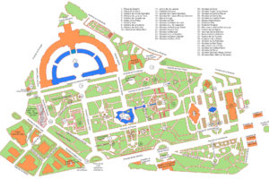 Mapa Parque de María Luisa Sevilla.