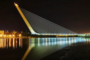 Alamillo Brücke Sevilla von Santiago Calatrava.