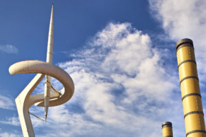 Torre de comunicacions de Montjuïc oder „Torre Calatrava“ – Olympia 1992 Barcelona.