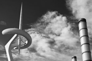 Torre de comunicacions de Montjuïc oder „Torre Calatrava“ – Olympia 1992 Barcelona.