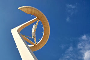 Torre de comunicacions de Montjuïc oder „Torre Calatrava“ – Olympia 1992 Barcelona.