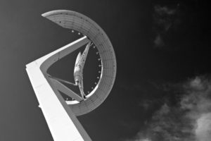 Torre de comunicacions de Montjuïc oder „Torre Calatrava“ – Olympia 1992 Barcelona.
