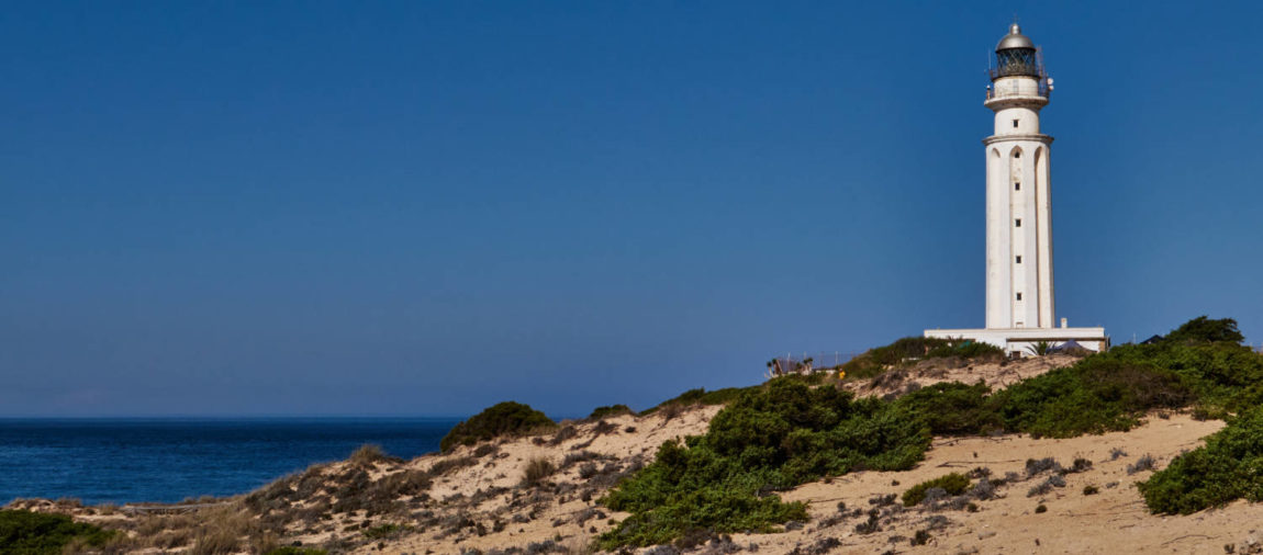 Faro de Cabo de Trafalgar Costa de la Luz Andalusien.