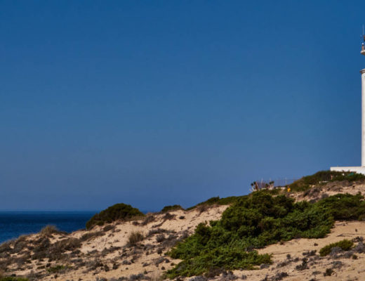 Faro de Cabo de Trafalgar Costa de la Luz Andalusien.