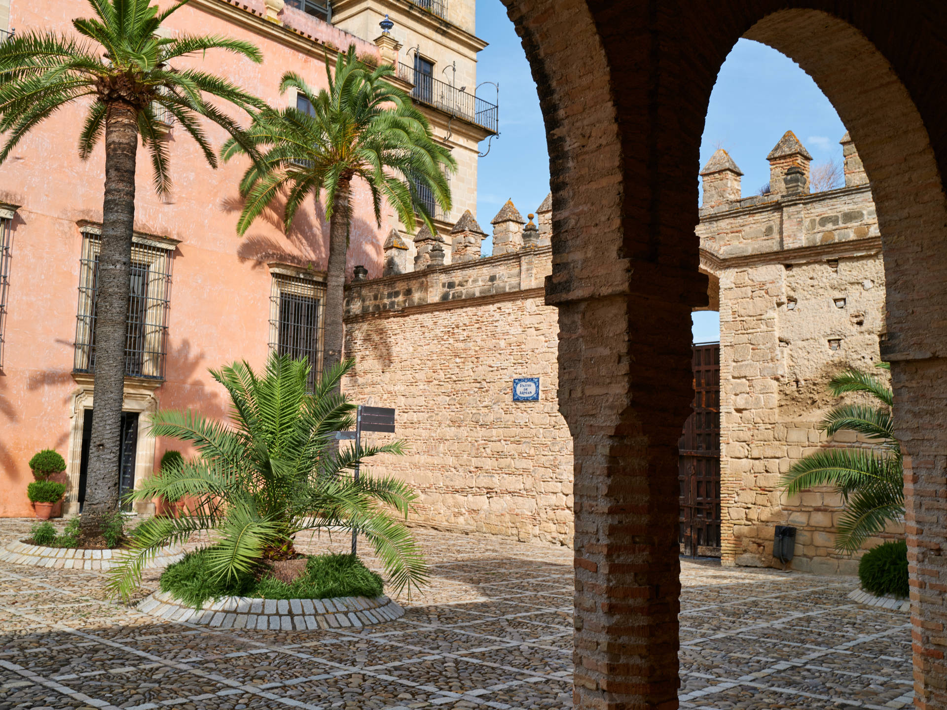 Die Burg Alcázar in Jerez Jerez de la Frontera.