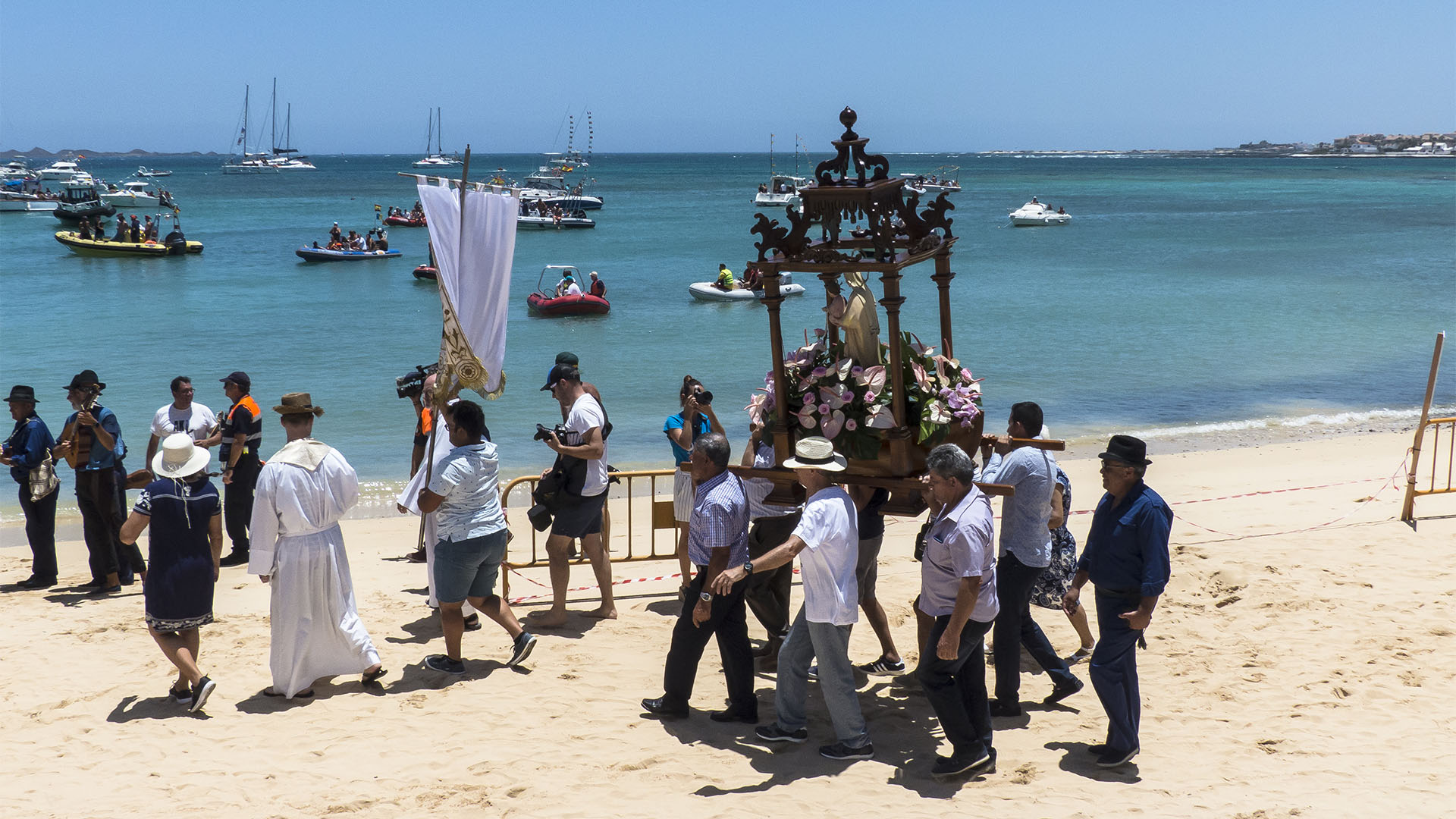 Fiesta Nuestra Señora del Carmen in Corralejo, Fuerteventura.