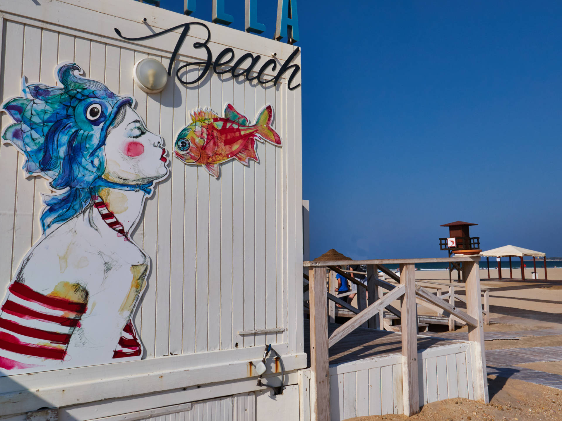 Ein Kuss zum Abschied – Playa de los Bateles Conil de la Frontera.