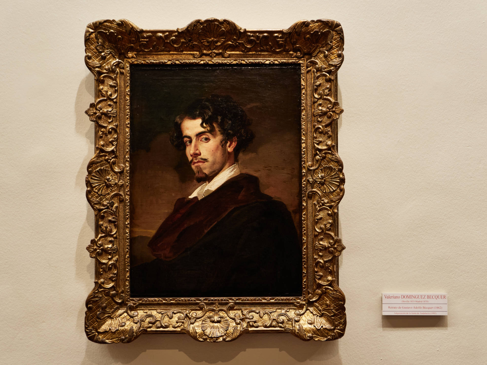 Gustavo Adolfo Bécquer portraitiert von Vater José Domínguez Bécquer (1862) – Museo de Bellas Artes de Sevilla.