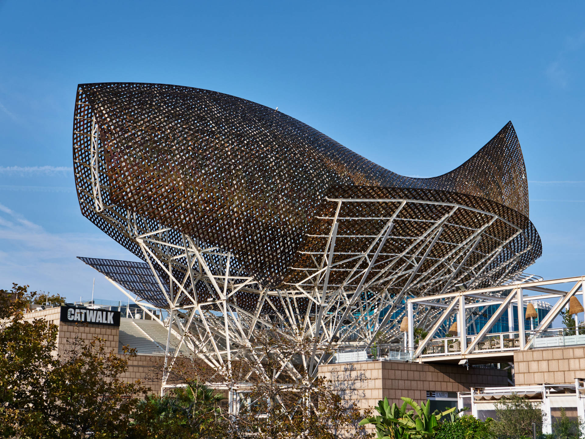 Barcelona – Goldener Fisch von Frank Gehry.