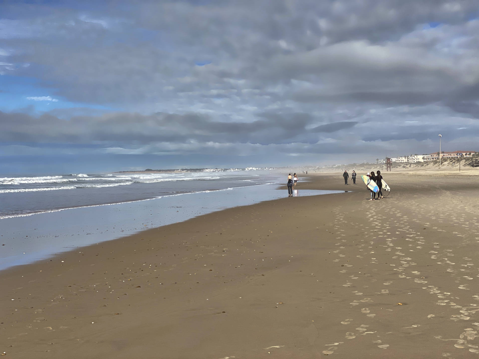 Playa de la Barrosa Costa de la Luz Spanien.