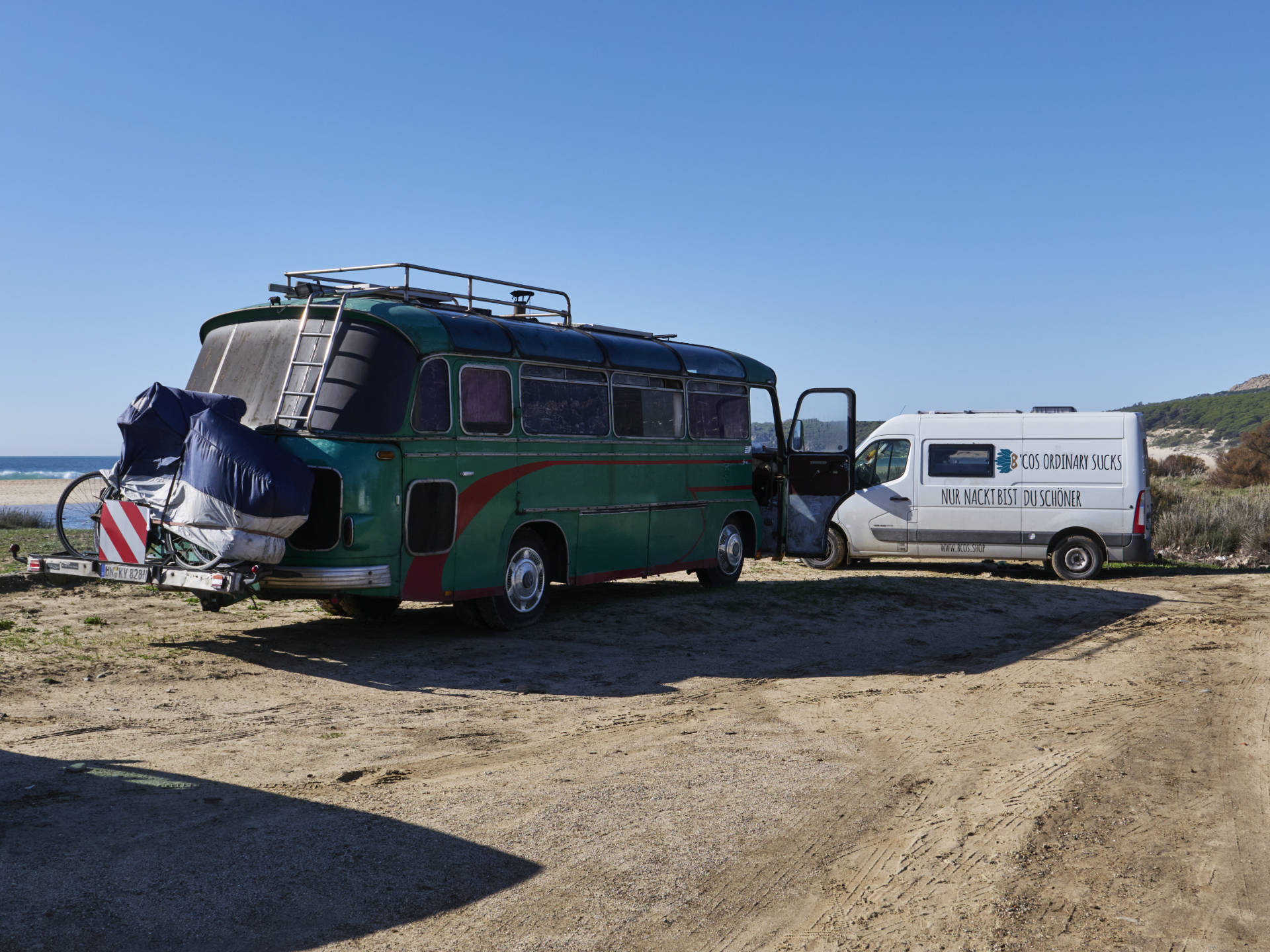 Campen am Playa de Bolonia – ultimativ, surfen ist alles.