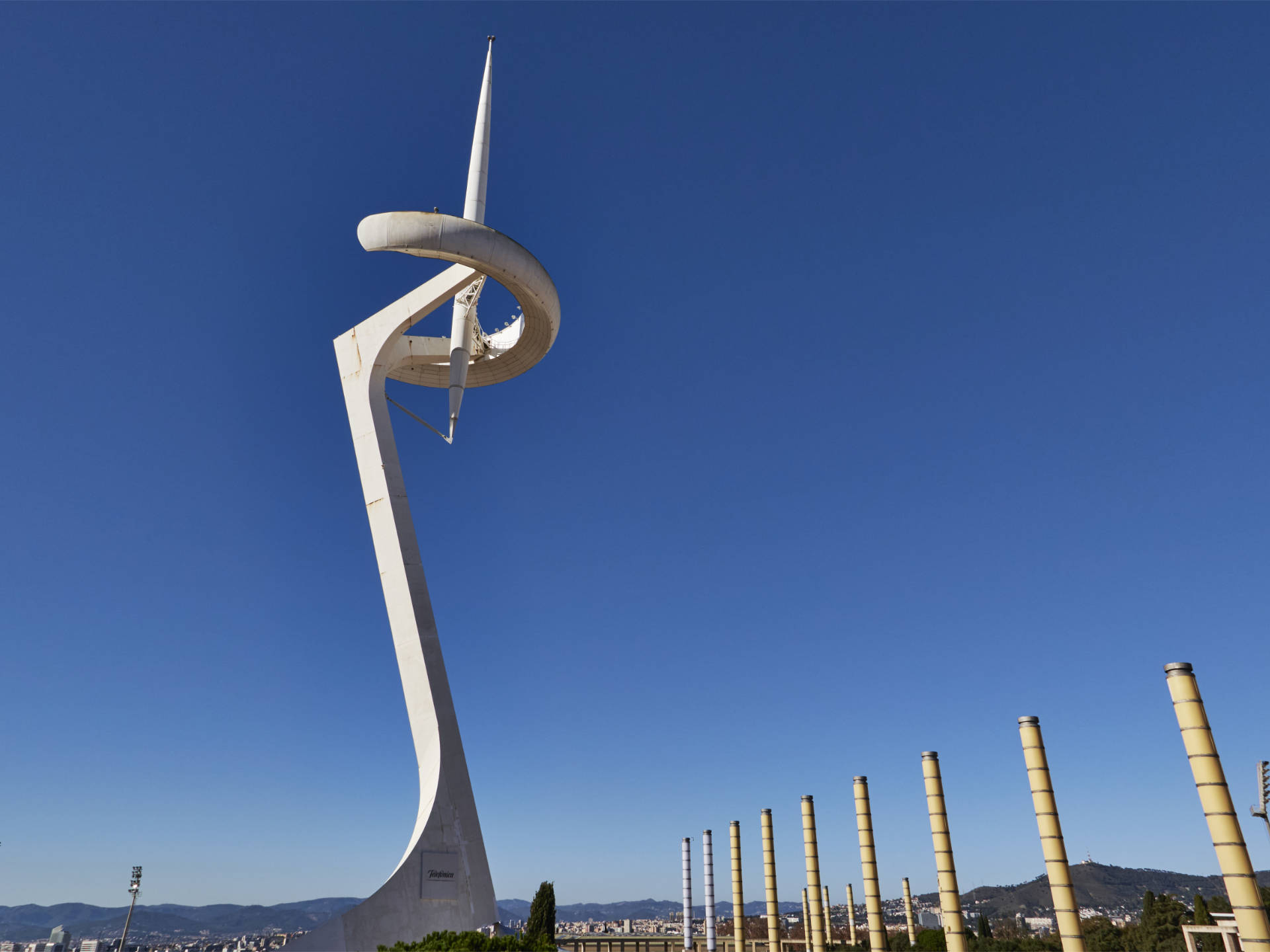 Torre de comunicacions de Montjuïc Barcelona von Santiago Calatrava.