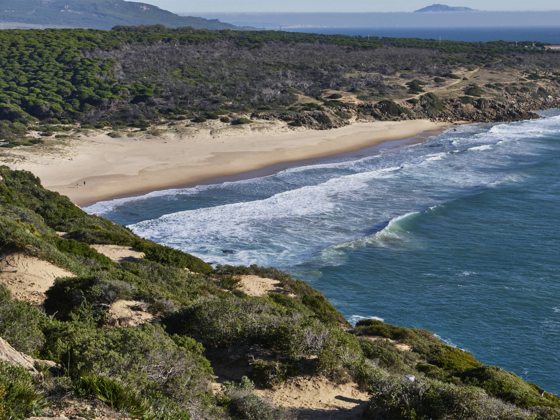 Playa del Cañuelo vom Punta de Gracia Tarifa.