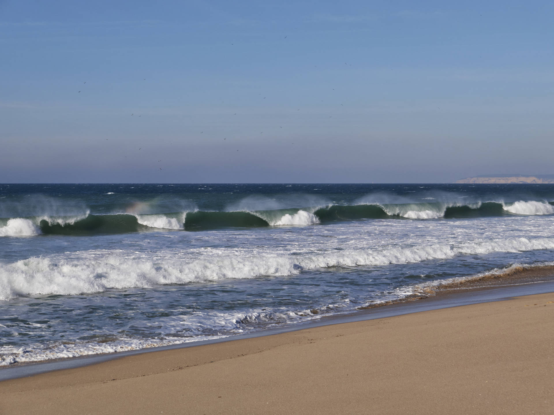 Mächtige Brandung – Playa de los Alemanes am Punta de Gracia in der Bahía de la Plata.