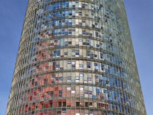 Torre Agbar aka. Torre Glòries + Museu del Disseny de Barcelona.